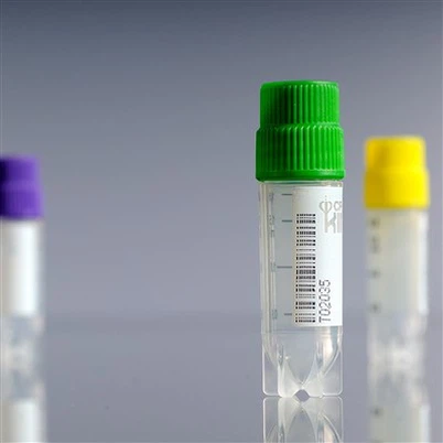 Fiala criogenica autoportante sterile con filettatura esterna da 2 ml