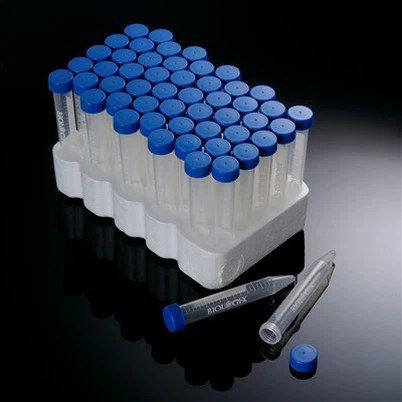 Tubi di centrifuga a piatto piano 50ml con fondo conico sterile